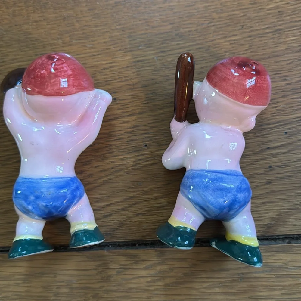 Salt & Pepper Shaker Bundle Turkey Baseball Swans Collectables‎ Vintage Japan
